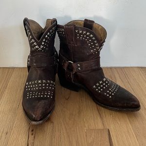 Frye Short Bill Studded Harness Boot